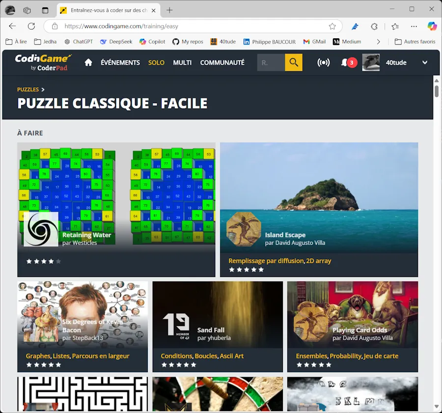 Illustration de CodinGame classement par participants