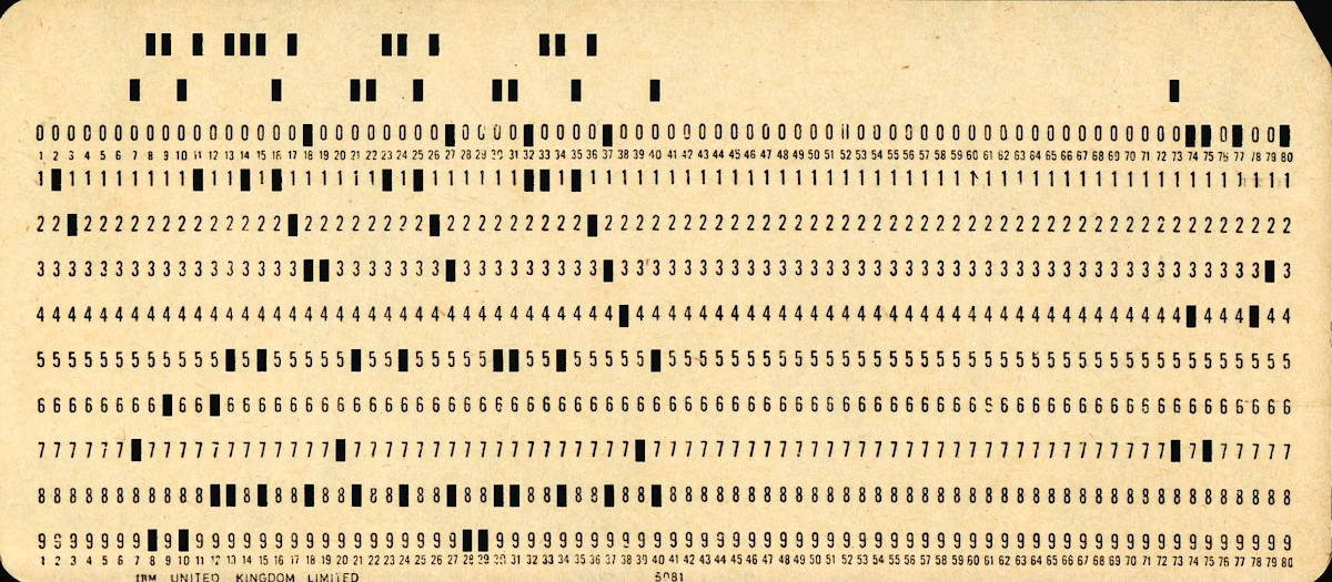 The 80-character line limit comes from punch cards with 80 columns.