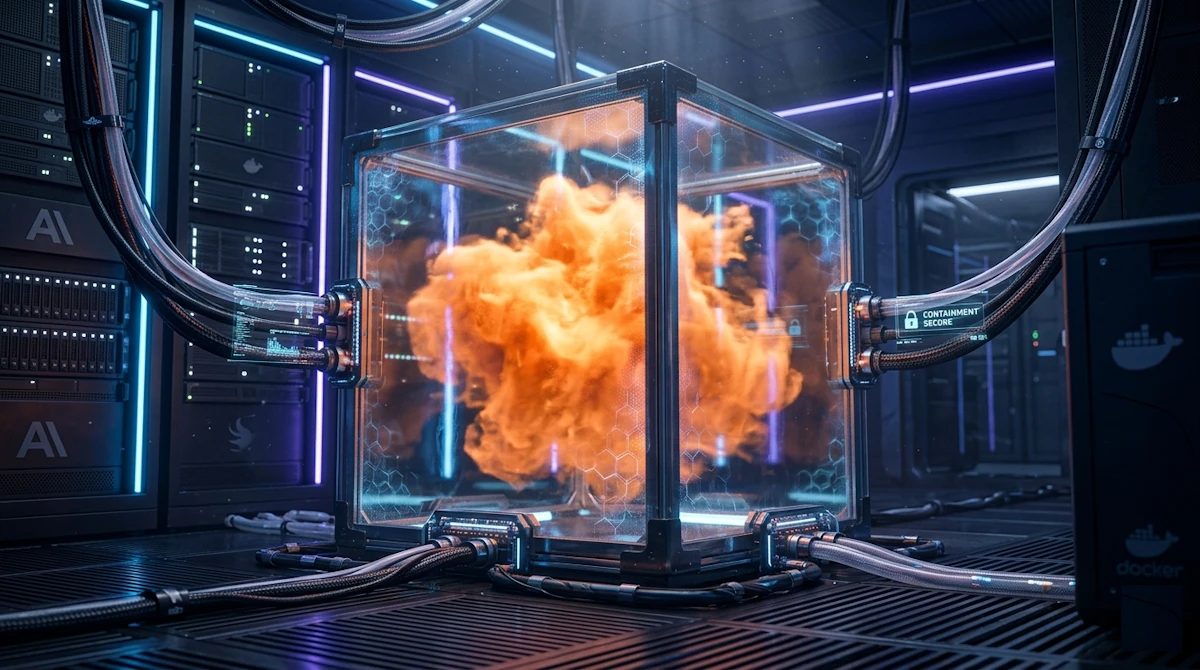 Illustration de YOLO Mode, Behind Glass: Running Claude Code in Docker on Windows 11