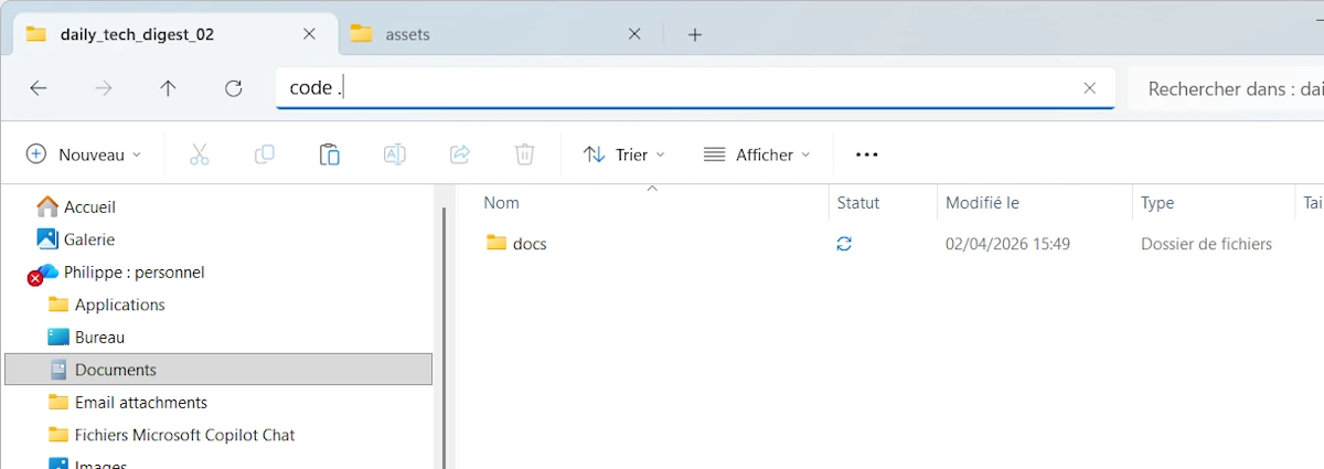 Alternatively you can launch VSCode from File Explorer