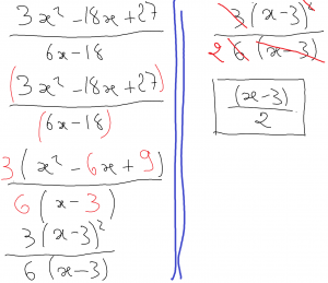 erreurs de calcul : barre de fraction